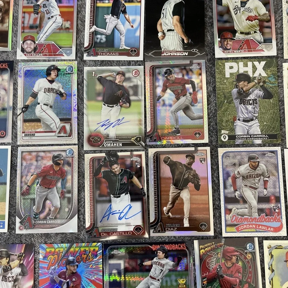 Arizona Diamondbacks Baseball 23 Card Lot‎ - Rookies, Stars, Inserts, Parallels